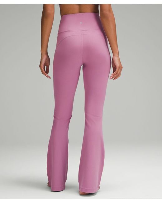 lululemon athletica Groove Super-high-rise Flared Pants Nulu Regular -  Color Pink/purple - Size 14