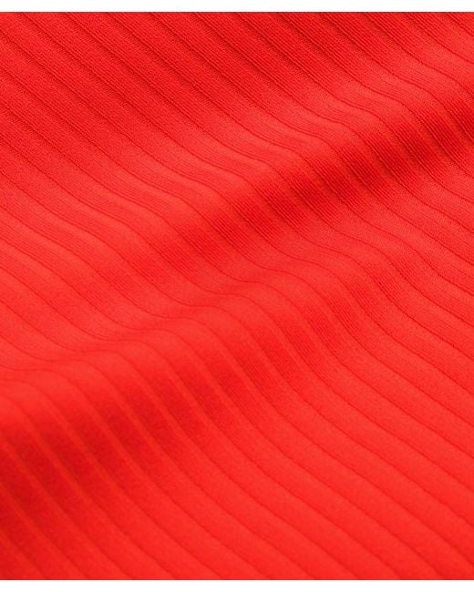 lululemon athletica Red All-Time Hero Ribbed Sports Bra