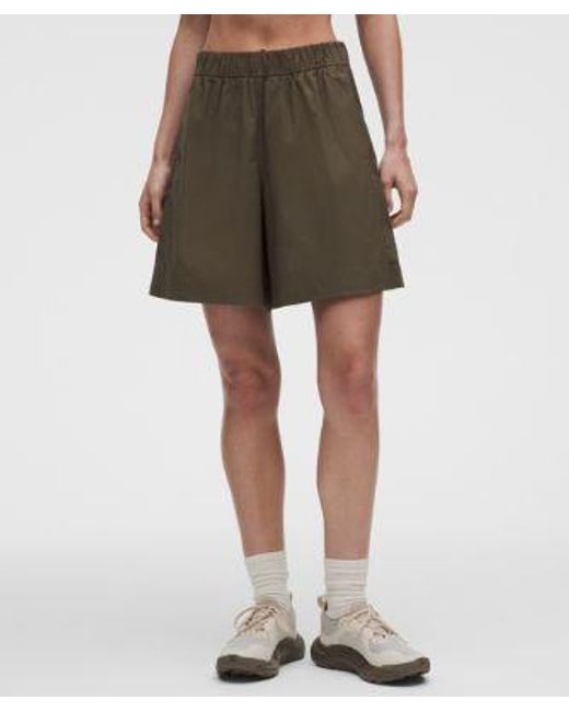 lululemon athletica Multicolor Lululinen High-Rise Relaxed-Fit Short 7"