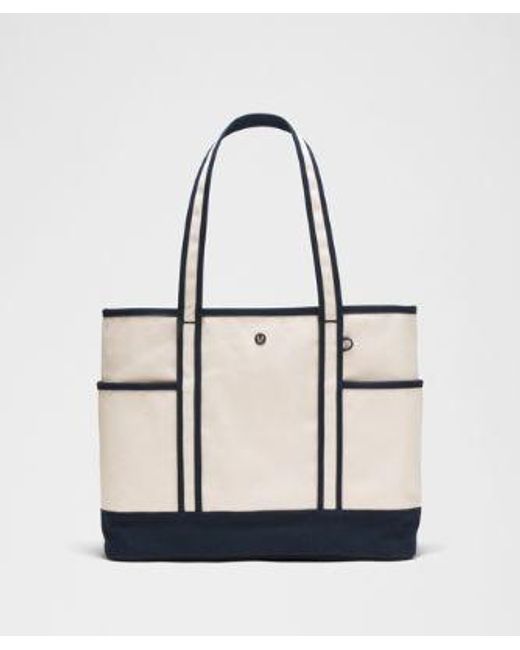 lululemon athletica White – Daily Multi-Pocket Zip-Top Tote Bag 18L –