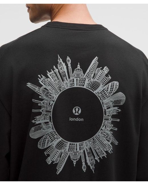 lululemon athletica Black – Heavyweight -Jersey Long-Sleeve Shirt London – – Size Small for men