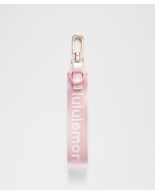 lululemon athletica Pink Never Lost Keychain