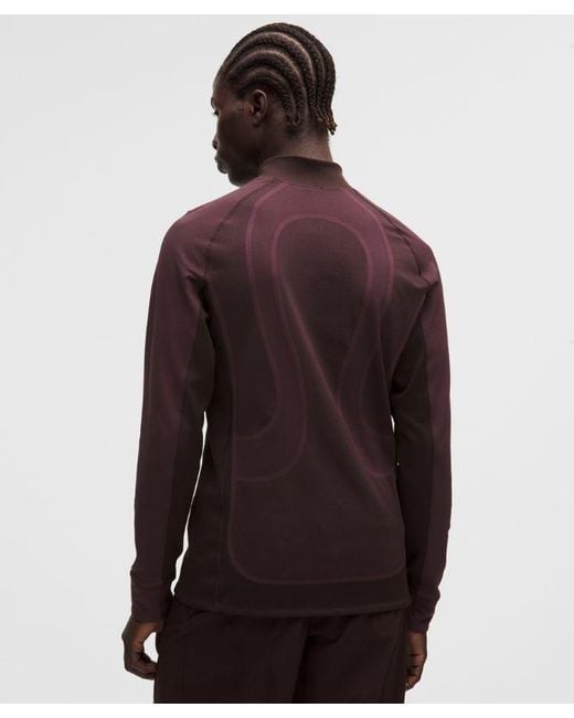 lululemon athletica Purple – Seamless Training Long-Sleeve Shirt Slnsh Collection – – Size Large for men