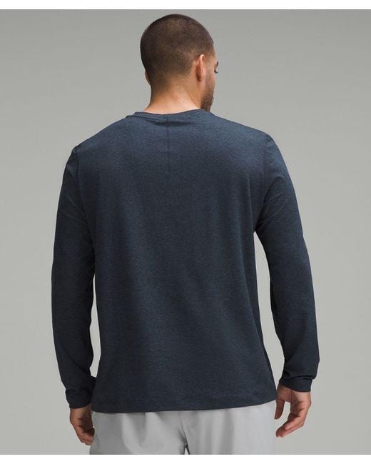 lululemon athletica Blue – Soft Jersey Long-Sleeve Shirt – – Size Large for men