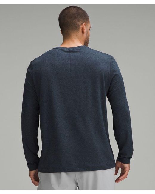 lululemon athletica Blue – Soft Jersey Long-Sleeve Shirt – – for men