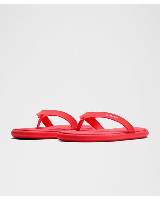 lululemon athletica Red Restfeel Flip-Flop