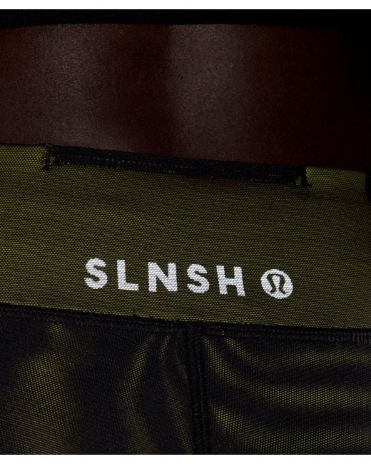 lululemon athletica Black Mesh-Panelled High-Rise Tight 28"