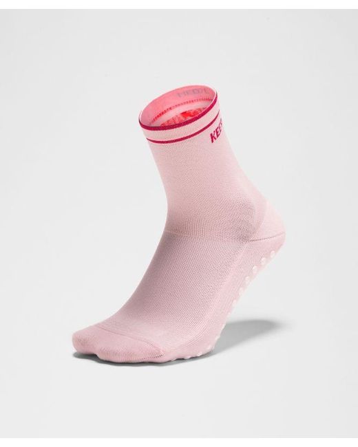 lululemon athletica Pink Find Your Balance Grip Quarter Socks