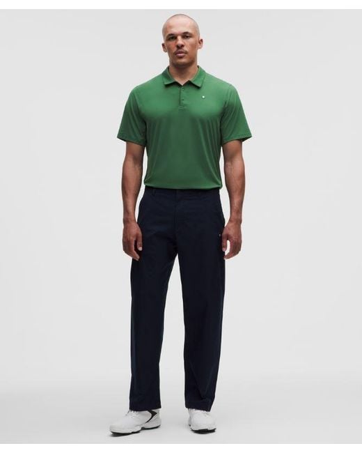 lululemon athletica Green – Logo Sport Polo Short-Sleeve – – Size Large for men