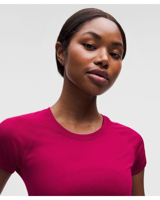 lululemon athletica Red Swiftly Tech Short-Sleeve Shirt 2