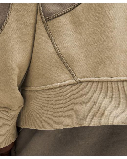 lululemon athletica Brown – Cotton Fleece Oversized Crew Sweatshirt Slnsh Collection – – Size Large for men