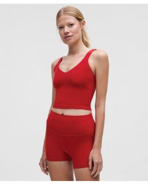 lululemon athletica Red – Align Tank Top Light Support, A/B Cup – – Size 4