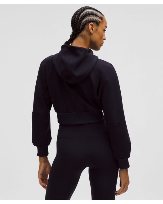 lululemon athletica Blue Smooth Spacer Cropped Hoodie