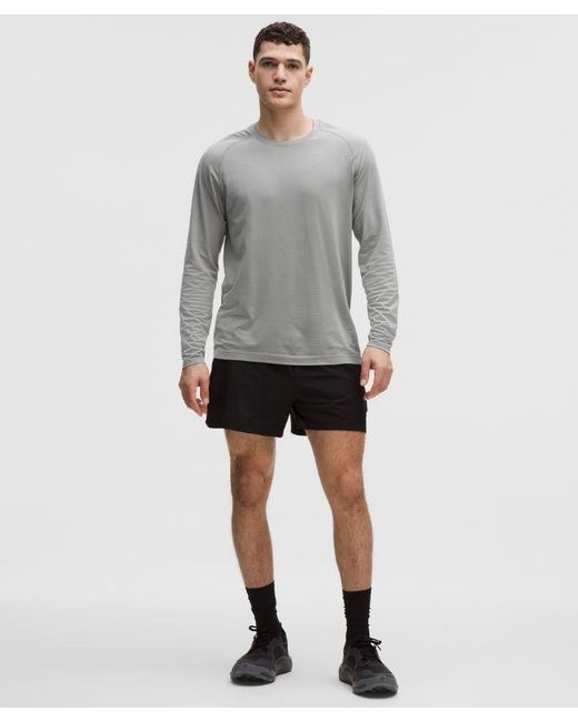 lululemon athletica Gray Metal Vent Tech Long-Sleeve Shirt for men
