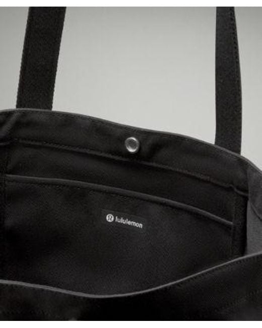 lululemon athletica Black Daily Multi-Pocket Canvas Tote Bag 20L