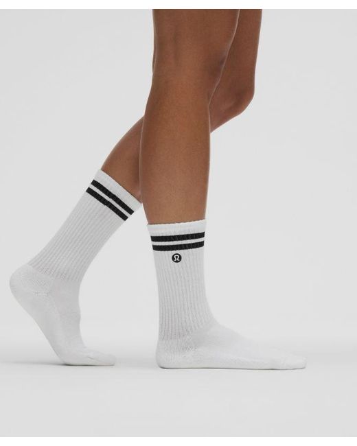 lululemon athletica White Daily Essential Crew Socks