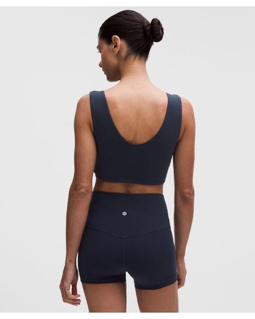 lululemon athletica Blue Bend This Boat And Scoop Bra