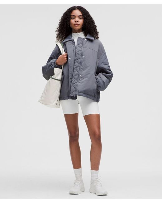 【lululemon】Insulated Oversized Collared ナイロンジャケット Lululemon Insulated Oversized Collared Jacket - Black - lulu