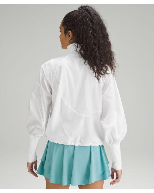 lululemon athletica Lightweight Tennis Full-zip Track Jacket - Color White - Size 10
