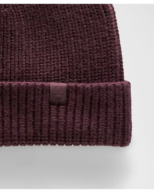 lululemon athletica Red – Close-Fit Ribbed Knit Beanie Hat – Wool-Blend –