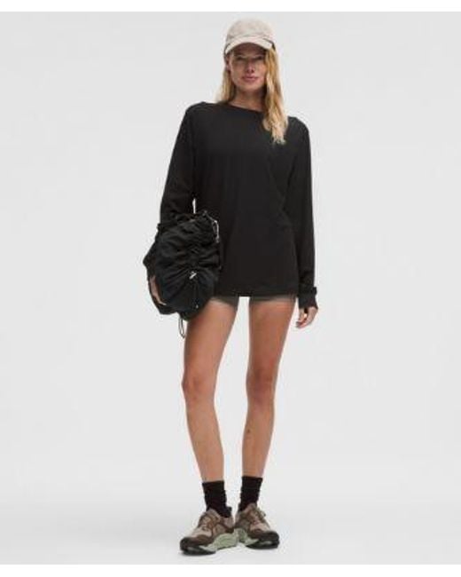 lululemon athletica Black All Yours Organic Cotton Long-Sleeve Shirt