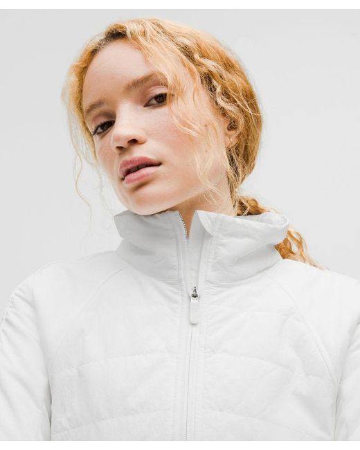 lululemon athletica White Another Mile Jacket