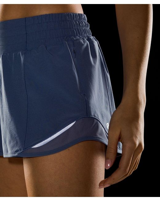 lululemon athletica Blue Hotty Hot High-rise Lined Shorts 2.5"