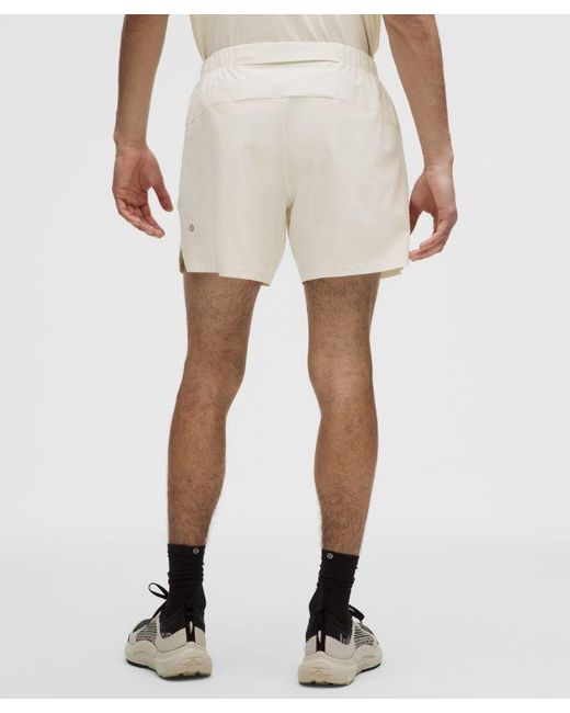 lululemon athletica Natural Mile Maker Ripstop Linerless Short 6" for men
