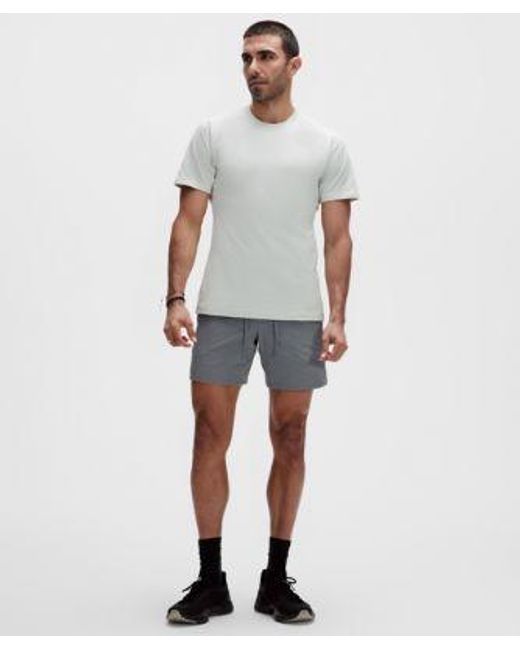 lululemon athletica Blue License To Train Linerless Short 7" for men