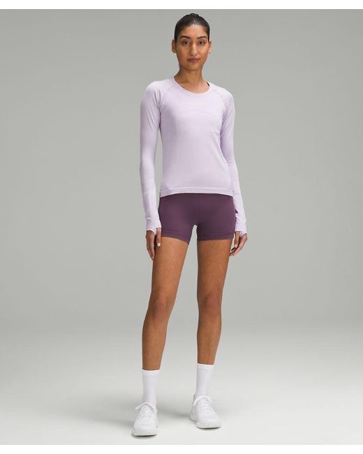 lululemon athletica Purple Wunder Train High-rise Shorts 4"