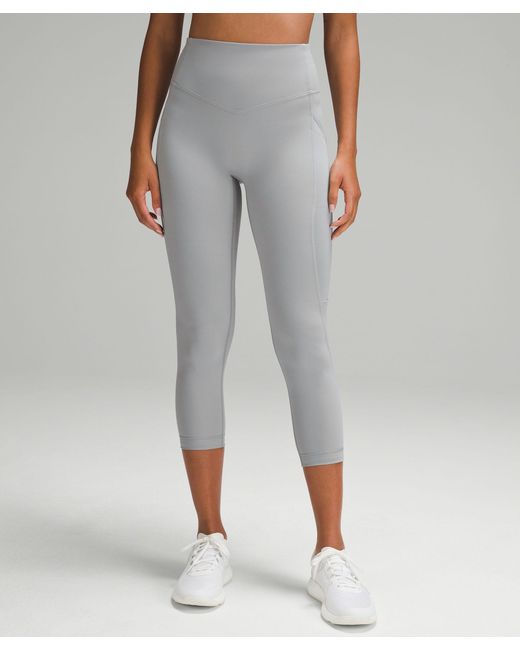 lululemon athletica All The Right Places High-rise Drawcord Waist Crop 23  in Gray