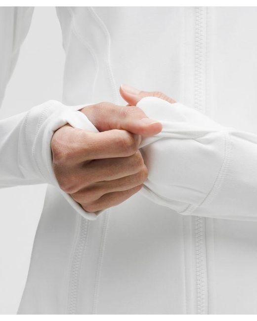 lululemon athletica White – Define Hooded Jacket Nulu – – Size 4