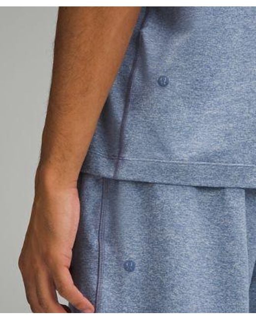 lululemon athletica Blue – Soft Jersey Short-Sleeve Shirt – – for men