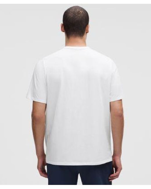 lululemon athletica White Organic Cotton Classic-Fit T-Shirt for men