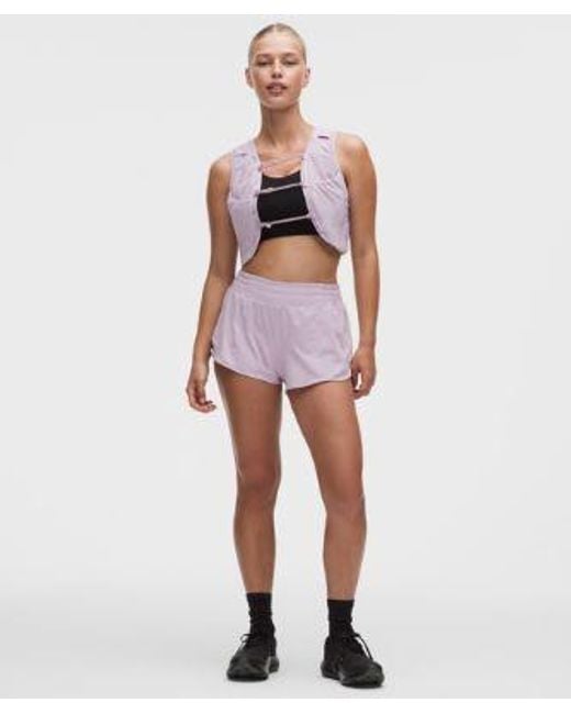 lululemon athletica Red Hotty Hot High-Rise Lined Short 2.5"