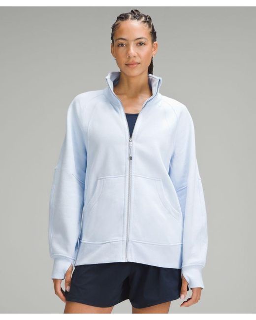 lululemon athletica Blue Scuba Oversized Funnel-Neck Full Zip