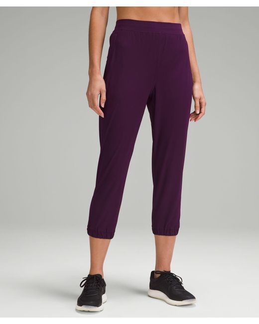 lululemon athletica Purple Adapted State High-rise Cropped Joggers