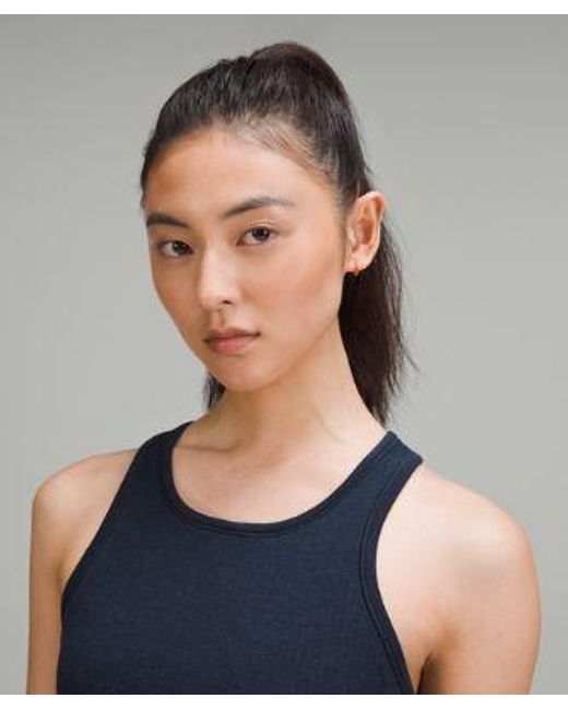 lululemon athletica Blue Ebb To Street Cropped Racerback Tank Top
