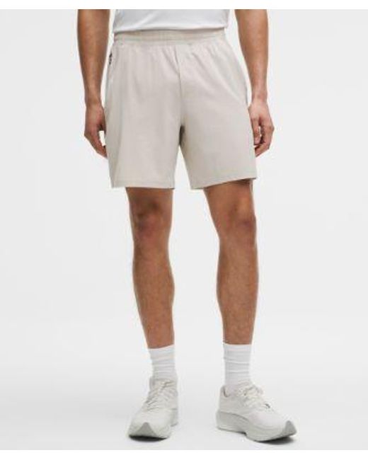 lululemon athletica Natural Pace Breaker Lined Short 7" for men