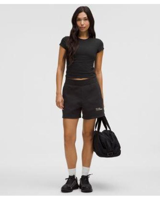 lululemon athletica Black Organic Cotton Baby Tee