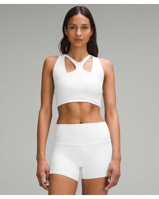 lululemon athletica White – Bend This Scoop And Cross Sports Bra Light Support, A-C Cups – –