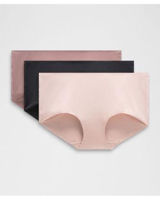 lululemon athletica Pink Invisiwear Mid-Rise Boyshort Underwear