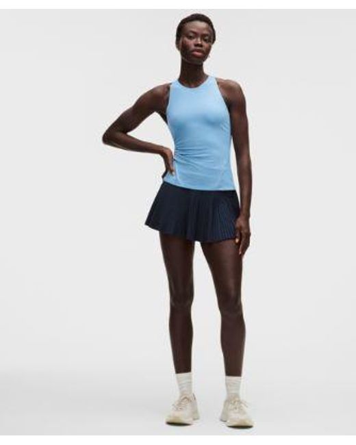 lululemon athletica Blue – Racerback High-Neck Tennis Tank Top B/C Cup – – Size Large