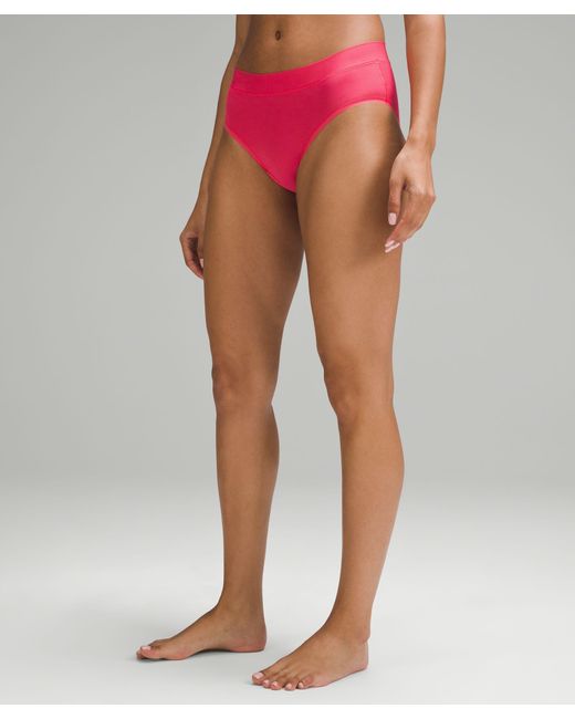 lululemon athletica Pink Underease High-rise Bikini Underwear 3 Pack