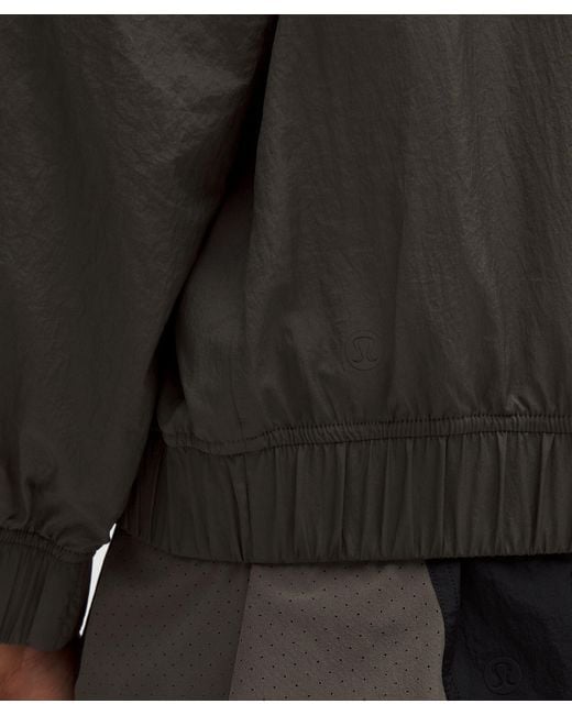 lululemon athletica Black Nylon Collared Jacket