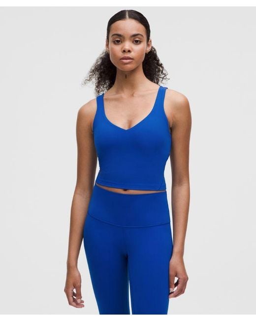 lululemon athletica Blue Align Tank Top A/B Cup Size Us 6 Uk 10 Galactic Cobalt