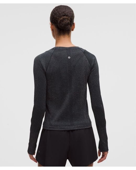 ルルレモン　Swiftly Tech 4 長袖　ブラック lululemon – Swiftly Tech Long-Sleeve Shirt 2.4 Waist Length