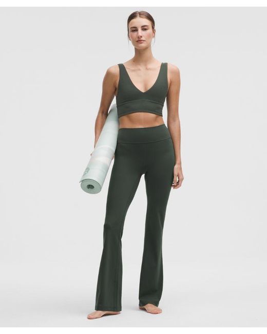 lululemon athletica Green – Groove Nulu High-Rise Flared Pants Short – – Size 18