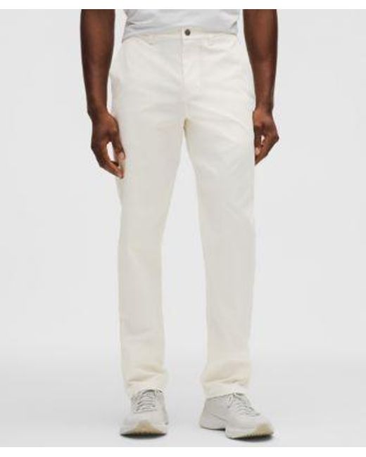 lululemon athletica White Abc Classic-Fit Trouser 34L for men