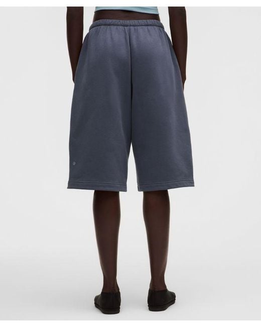 lululemon athletica Blue Steady State Superloft Oversized Short 15"